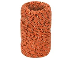 Valties virvė, oranžinės spalvos, 2mm, 100m, polipropilenas