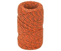 Valties virvė, oranžinės spalvos, 2mm, 50m, polipropilenas