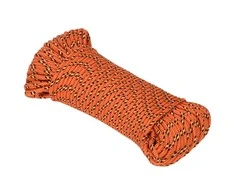 Valties virvė, oranžinės spalvos, 5mm, 50m, polipropilenas