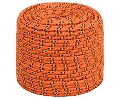 Valties virvė, oranžinės spalvos, 6mm, 500m, polipropilenas