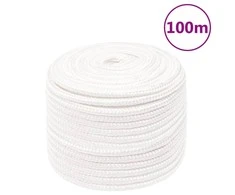 Valties virvė, visiškai balta, 12mm, 100m, polipropilenas