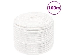 Valties virvė, visiškai balta, 14mm, 100m, polipropilenas