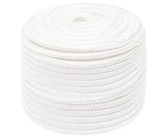 Valties virvė, visiškai balta, 14mm, 100m, polipropilenas