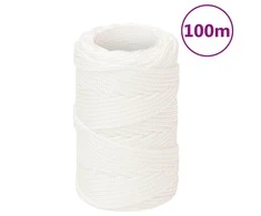 Valties virvė, visiškai balta, 2mm, 100m, polipropilenas