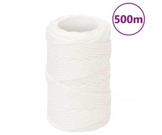 Valties virvė, visiškai balta, 2mm, 500m, polipropilenas