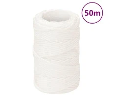 Valties virvė, visiškai balta, 2mm, 50m, polipropilenas