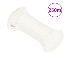 Valties virvė, visiškai balta, 5mm, 250m, polipropilenas
