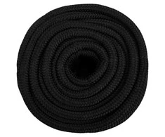 Valties virvė, visiškai juoda, 16mm, 25m, polipropilenas