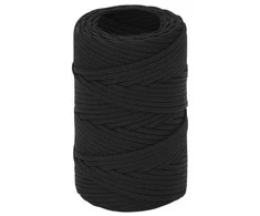 Valties virvė, visiškai juoda, 2mm, 25m, polipropilenas