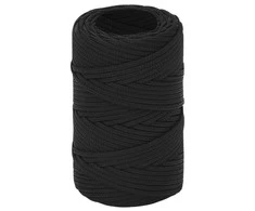 Valties virvė, visiškai juoda, 2mm, 50m, polipropilenas
