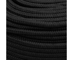 Valties virvė, visiškai juoda, 6mm, 50m, polipropilenas