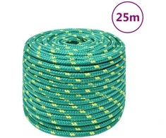 Valties virvė, žalios spalvos, 12mm, 25m, polipropilenas