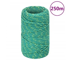 Valties virvė, žalios spalvos, 2mm, 250m, polipropilenas