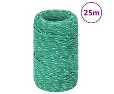 Valties virvė, žalios spalvos, 2mm, 25m, polipropilenas