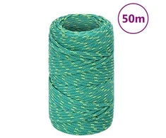 Valties virvė, žalios spalvos, 2mm, 50m, polipropilenas