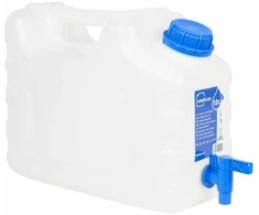 Vandens talpa su čiaupu, skaidri, 10l, plastikas