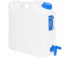 Vandens talpa su čiaupu, skaidri, 15l, plastikas
