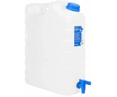 Vandens talpa su čiaupu, skaidri, 20l, plastikas