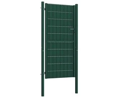Vartai, žalios spalvos, PVC ir plienas, 100x204cm