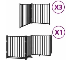 Varteliai šunims su durimis, 10 segmentų, juodi, 800cm, tuopa