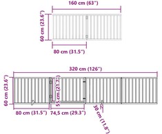 Varteliai šunims su durimis, 10 segmentų, juodi, 800cm, tuopa