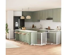 Varteliai šunims su durimis, 12 segmentų, balti, 960cm, tuopa