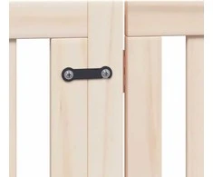 Šunų varteliai su sulankstomomis durelėmis, 4 panelės, 320 cm, tuopos mediena
