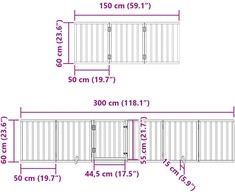 Varteliai šunims su durimis, 9 segmentai, juodi, 450cm, tuopa