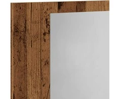 Veidrodinė LED vonios spintelė, medienos, 40x12x45cm, mediena