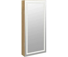 Veidrodinė papuošalų spintelė su LED apšvietimu