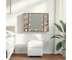 Veidrodinė spintelė su LED apšvietimu, artisano, 76x15x55cm