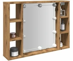 Veidrodinė spintelė su LED apšvietimu, artisano, 76x15x55cm