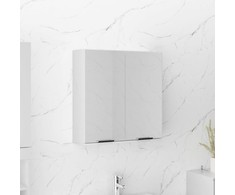 Veidrodinė vonios spintelė, baltos spalvos, 64x20x67cm, blizgi