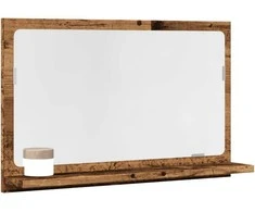 Veidrodinė vonios spintelė, medienos, 60x11x37cm, mediena