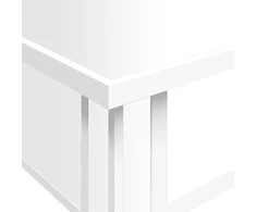 Veidrodinis kavos staliukas, 106x45x45cm, mediena ir stiklas