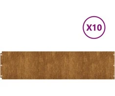 Vejos apvadai, 10vnt., 25x103cm, lankstus Corten plienas
