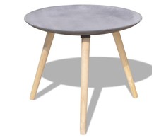 2 d. Kavos staliukų komplektas, 55 cm&amp;44 cm, betono pilka sp.