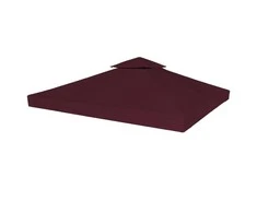 Viršutinis pavėsinės uždangalas, 2 aukštų, bordo, 310g/m², 3x3m
