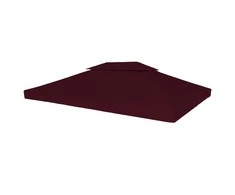 Pavėsinės uždangalas, bordo, 4x3m, 310 g/m²
