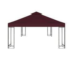 Viršutinis pavėsinės uždangalas, 2 aukštų, bordo, 310g/m², 3x3m