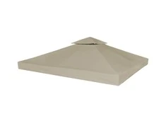 Viršutinis pavėsinės uždangalas, 2 aukštų, taupe, 310g/m², 3x3m