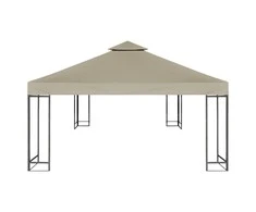 Viršutinis pavėsinės uždangalas, 2 aukštų, taupe, 310g/m², 3x3m