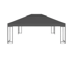 Viršutinis pavėsinės uždangalas, antracito, 310 g/m², 4x3m