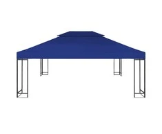 Pavėsinės uždangalas, mėlynas, 4x3m, 310 g/m²