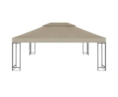 Pavėsinės uždangalas, taupe, 4x3m, 310 g/m²