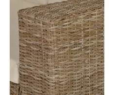 Sofa Aštuonių dalių trivietės sofos komplektas, ratanas