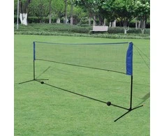 Badmintono tinklas su plunksninukais, 300x155 cm