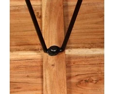 Baro komplektas, 3d., akacijos mediena, tikra oda ir audinys