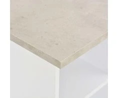 Baro stalas, balta ir betono, 60x60x110cm