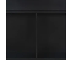 Baro stalas su 2 stalviršiais, juodos sp., 130x40x120cm